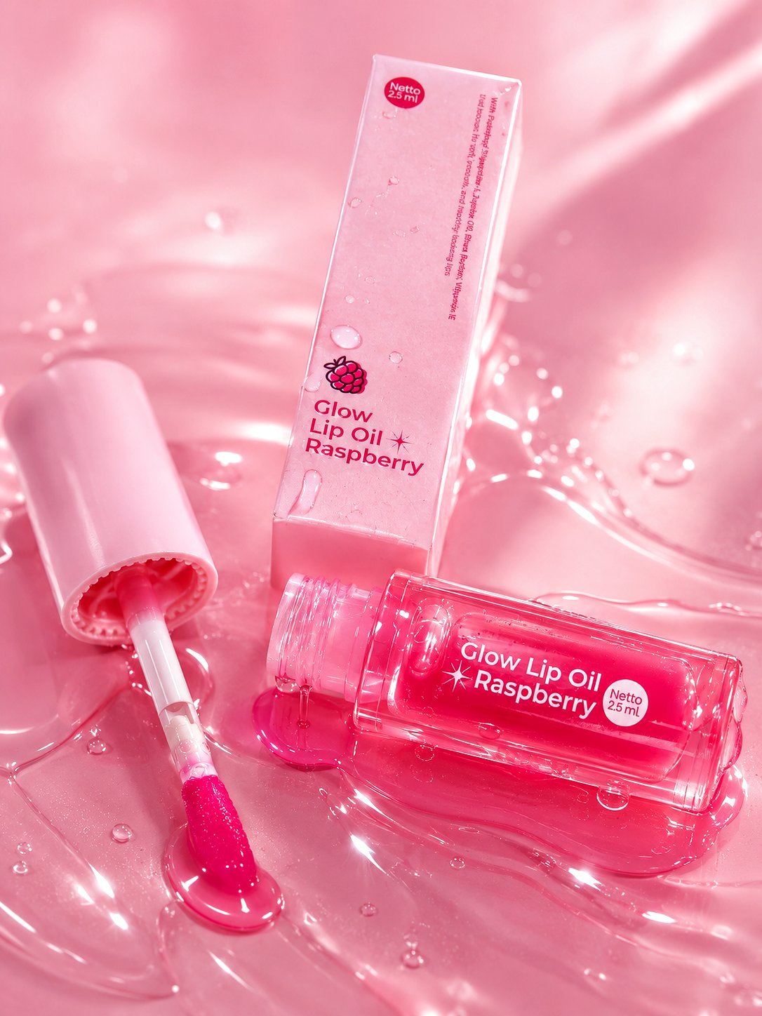 Storia Glow Lip Oil Raspberry
